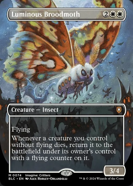 Luminous Broodmoth, Magic card BLC 74 — Bloomburrow Commander set