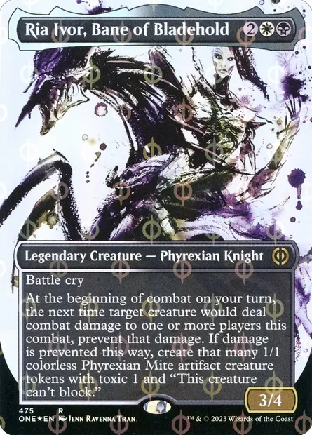 Ria Ivor, fléau de Fortcoutel, carte Magic ONE 475 — extension Tous Phyrexians