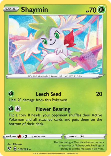 Shaymin, Pokémon card VIV 15 — Vivid Voltage set