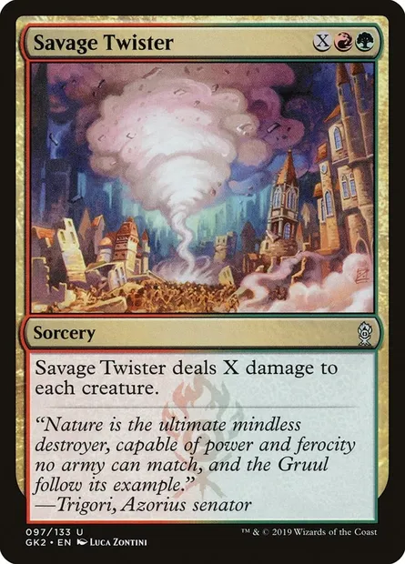 Savage Twister, Magic card GK2 97 — RNA Guild Kit set