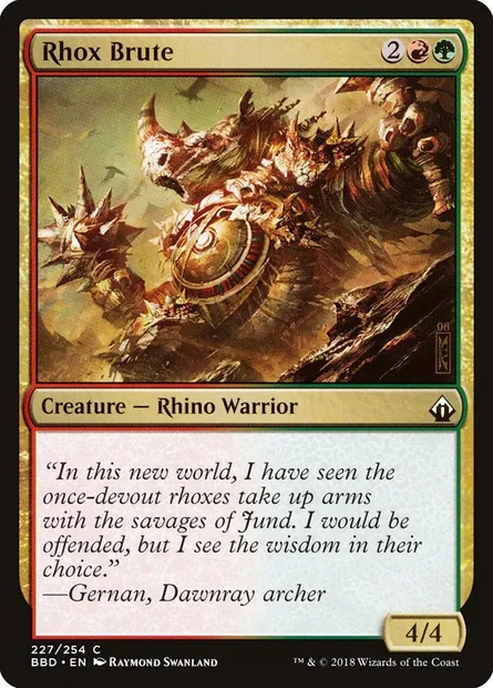 Rhox Brute, Magic card BBD 227 — Battlebond set