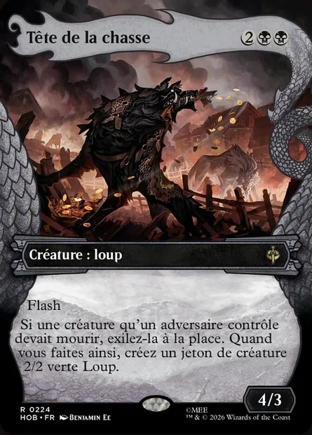 Tête de la chasse, carte Magic HOB 224 — extension The Hobbit