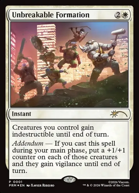 Unbreakable Formation, Magic card PURL 2025-5 — URL/Convention Promos set