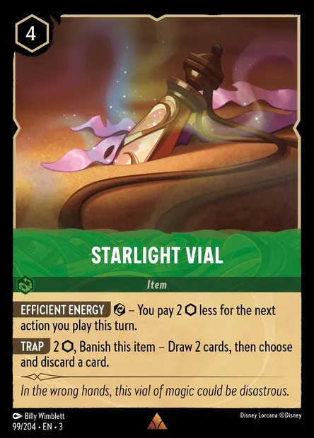 Starlight Vial, Disney Lorcana card CH3-099 — Into the Inklands set