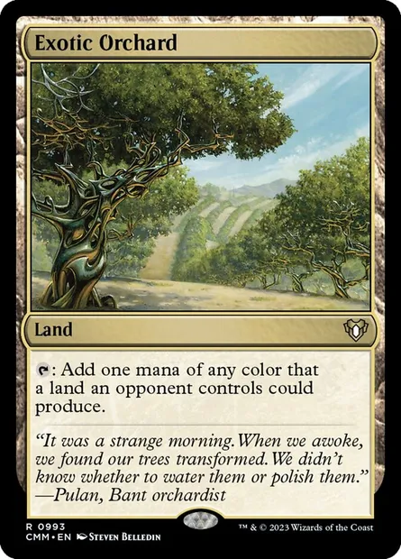 Exotic Orchard, Magic card CMM 993 — Commander Masters set