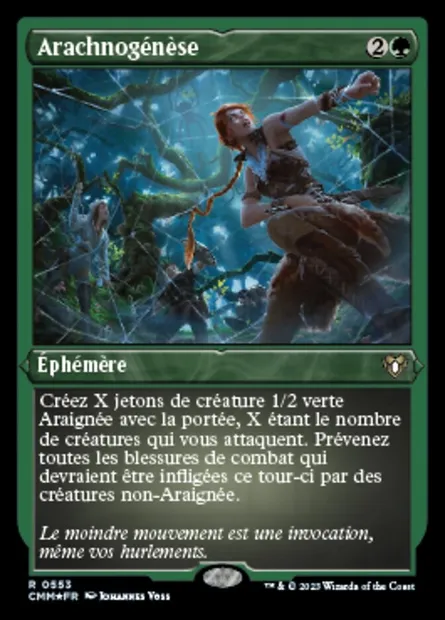 Arachnogénèse, carte Magic CMM 553 — extension Commander Masters