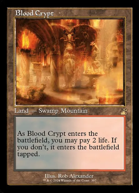 Blood Crypt, Magic card RVR 397 — Ravnica Remastered set