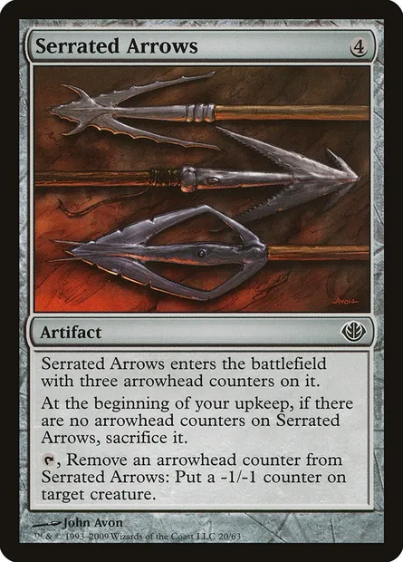 Serrated Arrows, Magic card DDD 20 — Duel Decks: Garruk vs. Liliana set