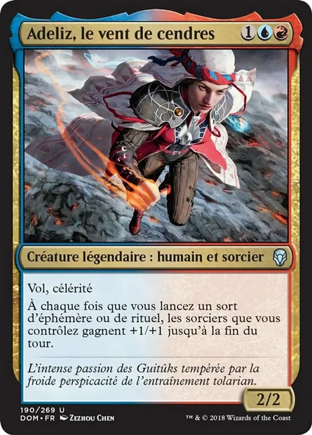 Adeliz, le vent de cendres, carte Magic DOM 190 — extension Dominaria