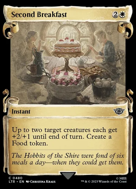 Second Breakfast, Magic card LTR 480 — The Lord of the Rings: Tales of Middle-earth set
