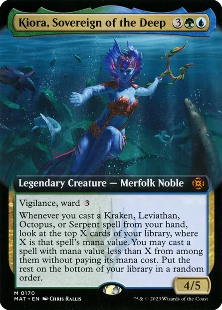 Kiora, Souveraine des abysses, carte Magic MAT 170 — extension L'invasion des machines : le jour d'après
