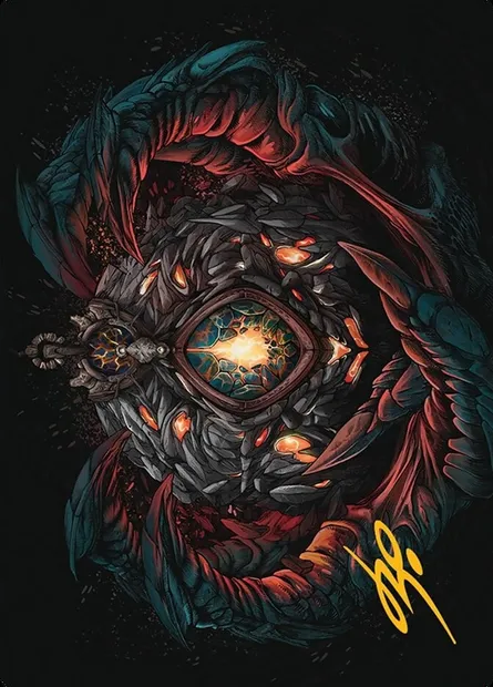 Mox Jasper // Mox Jasper, Magic card ATDM 41 — Tarkir: Dragonstorm Art Series set