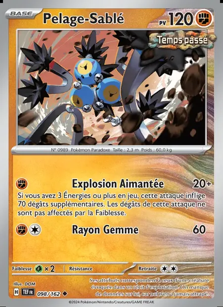 Pelage-Sablé, carte Pokémon TEF 098 — extension Forces Temporelles