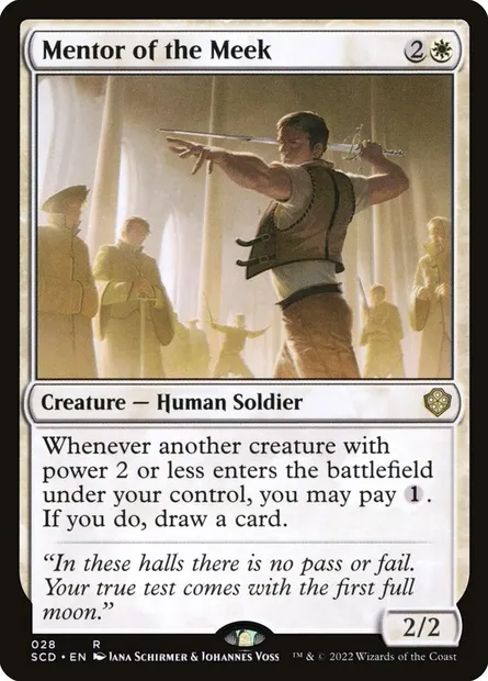 Mentor des humbles, carte Magic SCD 28 — extension Starter Commander Decks