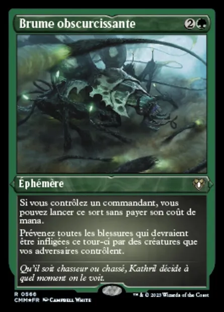 Brume obscurcissante, carte Magic CMM 566 — extension Commander Masters