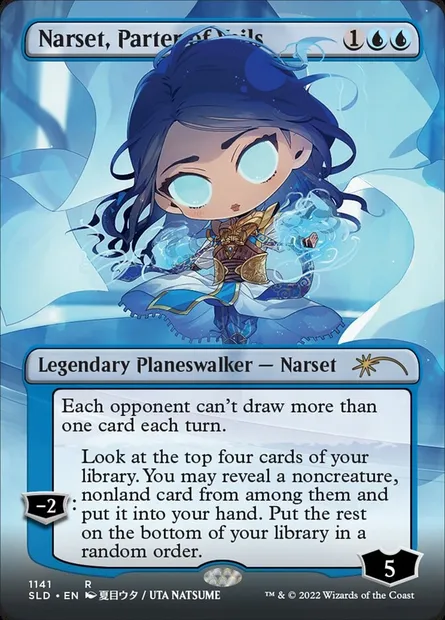 Narset, déchireuse des voiles, carte Magic SLD 1141 — extension Secret Lair Drop