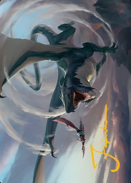Whirlwing Stormbrood // Whirlwing Stormbrood, Magic card ATDM 27 — Tarkir: Dragonstorm Art Series set