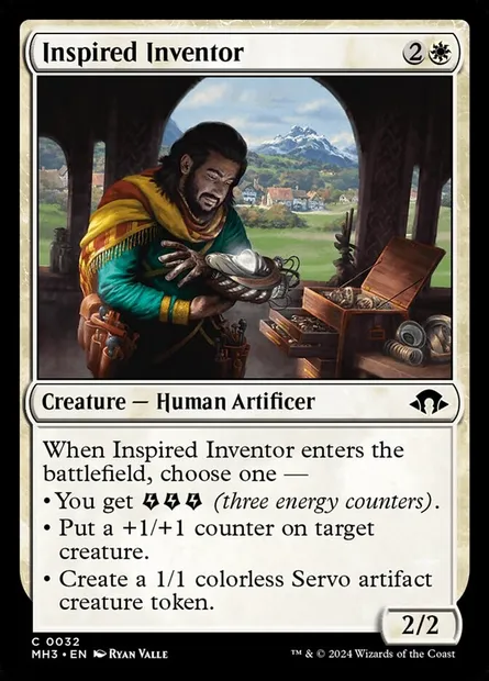 Inspired Inventor, Magic card MH3 32 — Modern Horizons 3 set