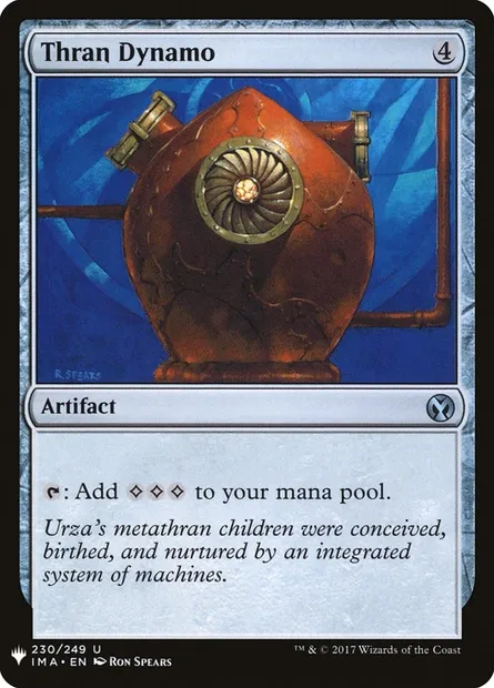 Thran Dynamo, Magic card PLST IMA-230 — The List set