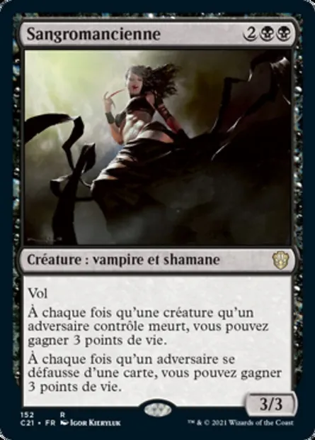 Sangromancienne, carte Magic C21 152 — extension Commander 2021