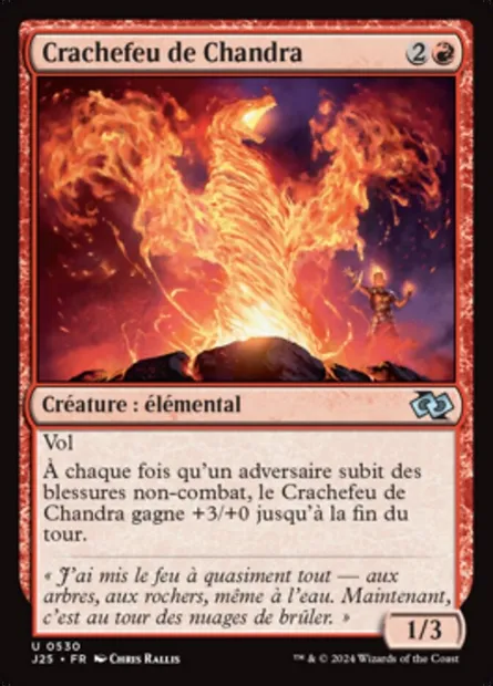 Crachefeu de Chandra, carte Magic J25 530 — extension Foundations Jumpstart
