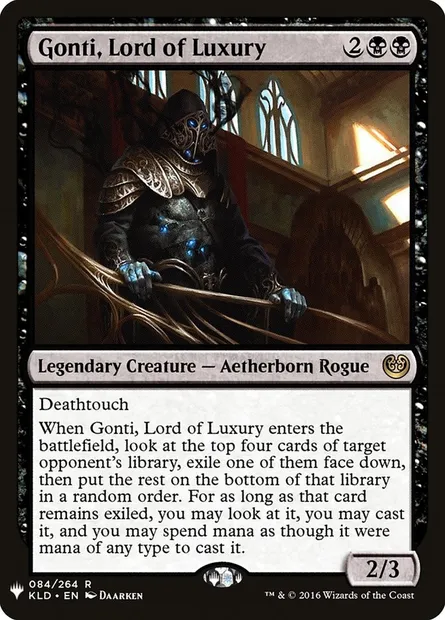 Gonti, Lord of Luxury, Magic card PLST KLD-84 — The List set