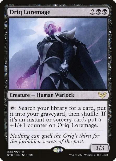 Oriq Loremage, Magic card STX 80 — Strixhaven: School of Mages set