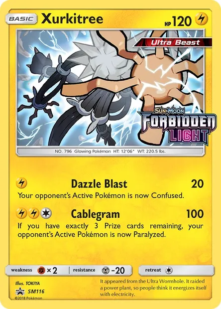 Xurkitree, Pokémon card SM 116 — SM Black Star Promos set
