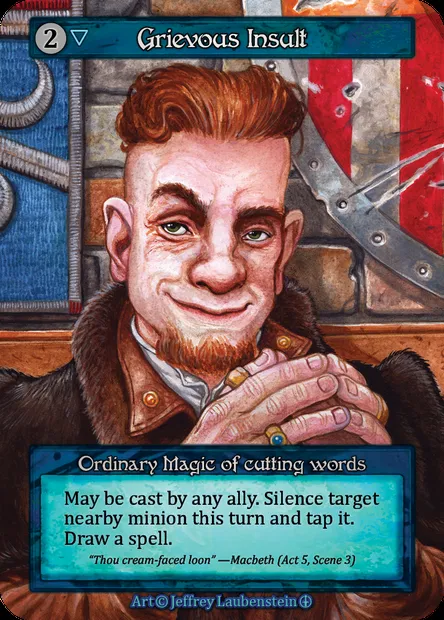 Grievous Insult, carte Sorcery ATH 130 — extension Arthurian Legends