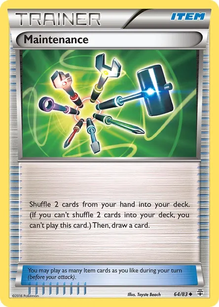 Maintenance, Pokémon card GEN 64 — Generations set