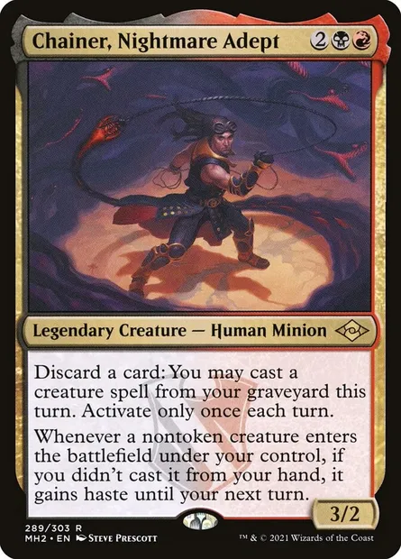 Chainer, Nightmare Adept, Magic card MH2 289 — Modern Horizons 2 set