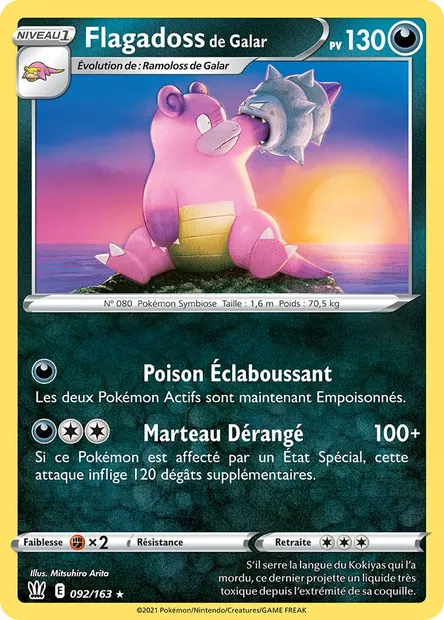Flagadoss de Galar, carte Pokémon BST 92 — extension Styles de combat