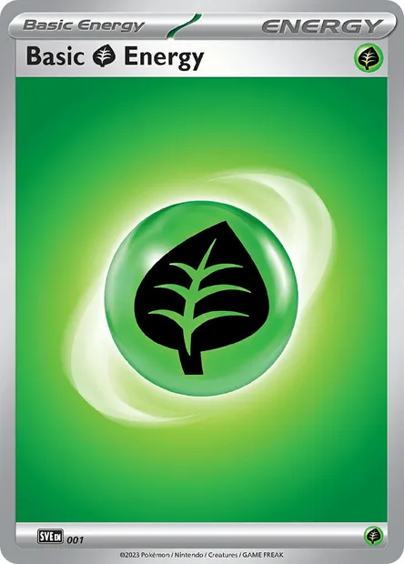 Grass Energy, Pokémon card SVE 001 — Scarlet & Violet Energy set