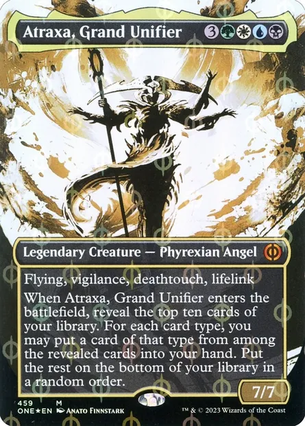 Atraxa, grande unificatrice, carte Magic ONE 459 — extension Tous Phyrexians