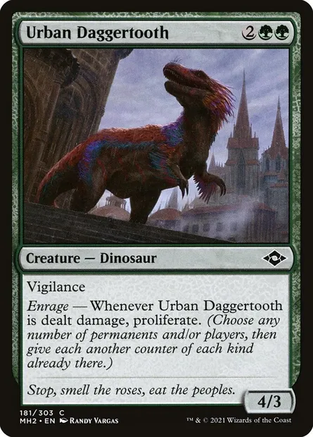 Urban Daggertooth, Magic card MH2 181 — Modern Horizons 2 set