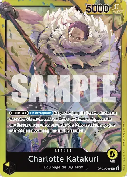 Charlotte Katakuri, carte One Piece OP03-099 — extension PILLARS OF STRENGTH