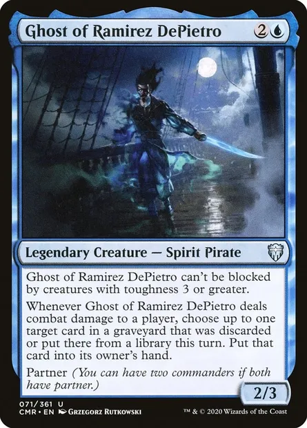 Ghost of Ramirez DePietro, Magic card CMR 71 — Commander Legends set