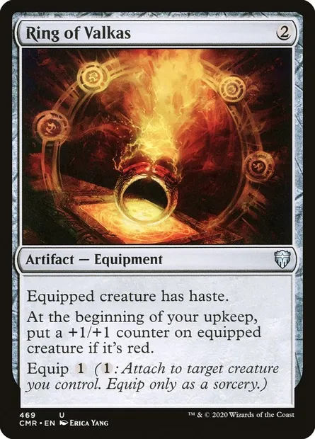 Ring of Valkas, Magic card CMR 469 — Commander Legends set