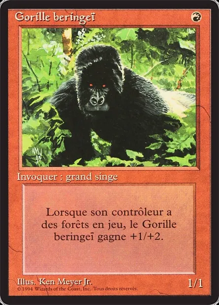 Kird Ape, Magic card FBB 161 — Foreign Black Border set