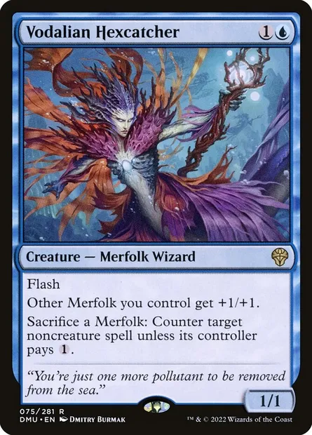 Vodalian Hexcatcher, Magic card DMU 75 — Dominaria United set