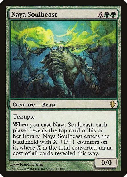 Naya Soulbeast, Magic card C13 157 — Commander 2013 set