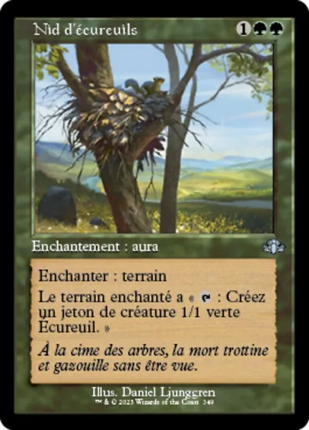 Nid d'écureuils, carte Magic DMR 349 — extension Dominaria Remastered