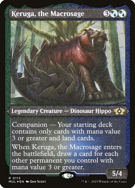 Keruga, the Macrosage, Magic card MUL 113 — Multiverse Legends set