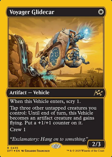 Voyager Glidecar, Magic card DFT 435 — Aetherdrift set