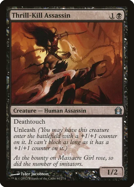 Thrill-Kill Assassin, Magic card RTR 81 — Return to Ravnica set