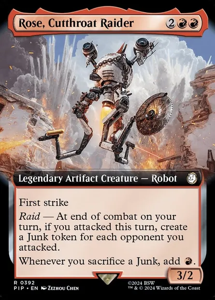 Rose, Cutthroat Raider, Magic card PIP 392 — Fallout set