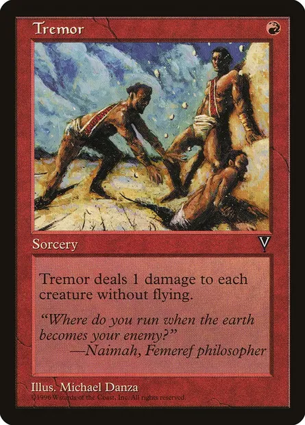 Tremblement, carte Magic VIS 99 — extension Visions
