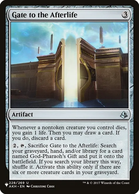 Gate to the Afterlife, Magic card PLST AKH-228 — The List set