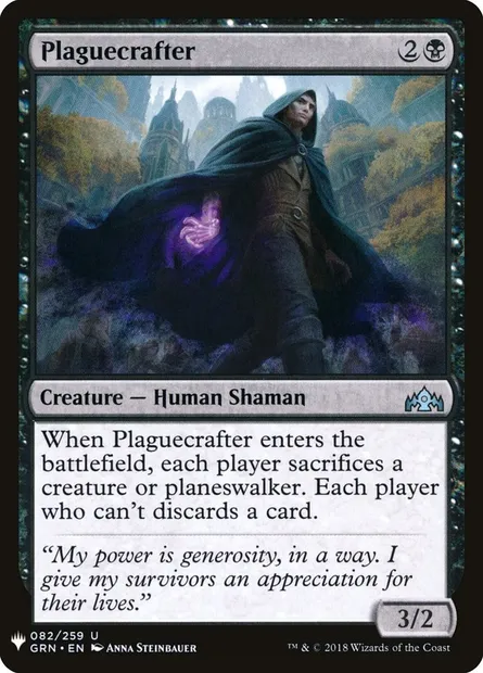 Plaguecrafter, Magic card PLST GRN-82 — The List set