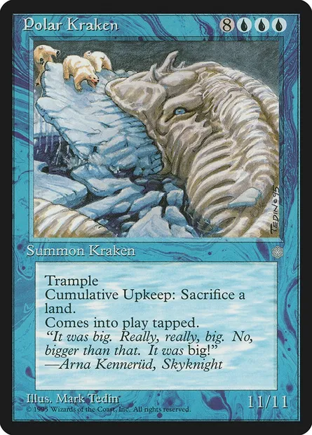 Kraken polaire, carte Magic ICE 89 — extension Ere Glaciaire